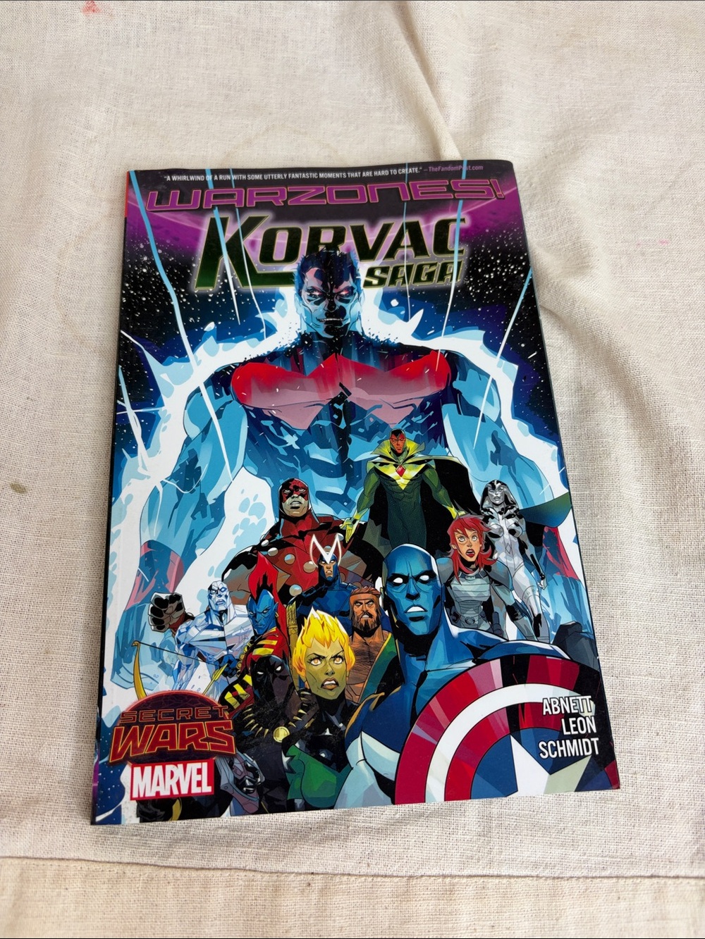 Marvel Korvac Saga Warzones Comic - Blue, Red, White Cover